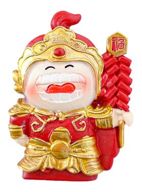 新中式福字门神立体冰箱贴礼物