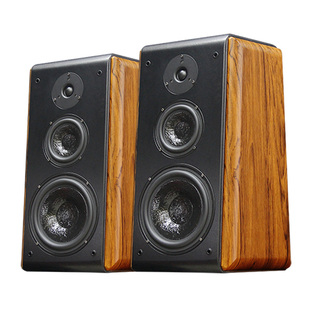 英国品质hifi发烧音箱8寸书架三分频音箱2.0木质家庭客厅音响无源