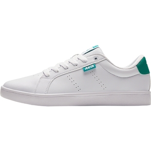 安踏板鞋男款运动鞋休闲潮鞋2025新款冬季男生经典香菜平板小白鞋