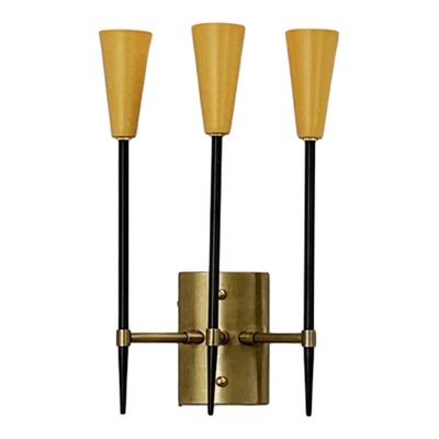 美式黄铜拼色客厅楼道壁灯