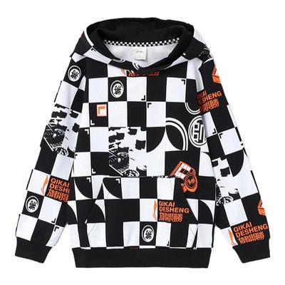 李宁正品男大童卫衣秋季新款童装连帽长袖棉质舒适上衣YWDR287