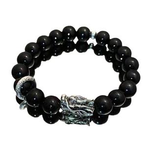 中式国风龙年招财星空百无禁忌手串百搭显白琉璃手链闺蜜礼物