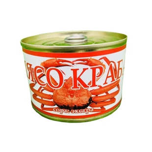 俄罗斯帝王蟹蟹腿肉罐头纯蟹肉 雪蟹肉 大板蟹腿肉即食蟹脚肉罐头