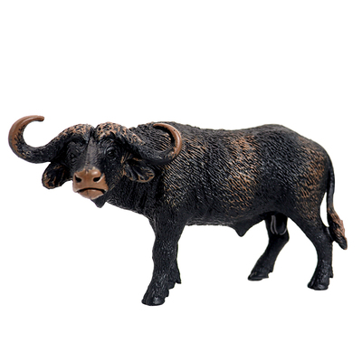 水牛动物模型塑胶野牛摆件实心