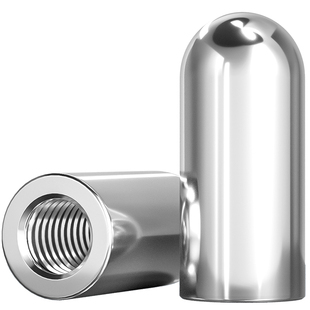 304不锈钢内螺纹圆头圆柱销空心销内牙带孔销子定位销M4M5M6M8M10