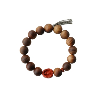 大仙的串儿《龙门石窟》太行天然崖柏朱砂手串盘玩文玩佛珠新中式