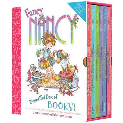 英文原版绘本 Fancy Nancy Bountiful Box of Books 漂亮的南希 礼品故事书 6册精装 送海报 小俏妞希希