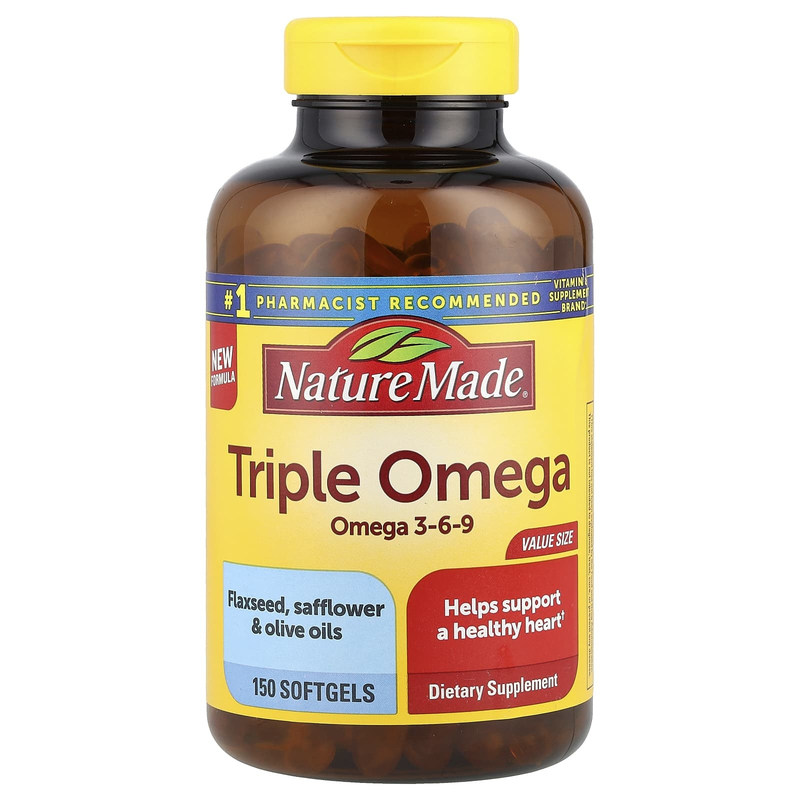 NatureMade三重omega软胶囊支持心脑眼关节健康多种