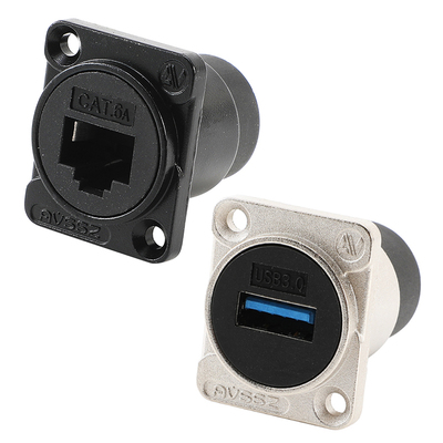 D型USB模块莲花网络卡侬模块插座