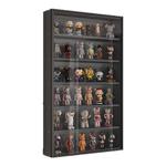 盲盒展示架透明防尘玻璃收纳盒摆放手办展示架子手办墙挂墙展示柜