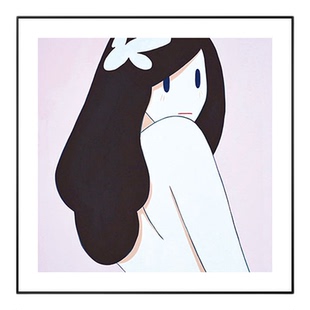 天野健卡通版画潮流装饰画潮画日本当代艺术挂画少女卧室房间壁画