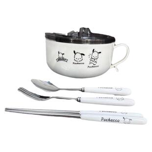 304不锈钢泡面碗学生宿舍沥水带盖方便面碗防烫汤碗大容量饭盒