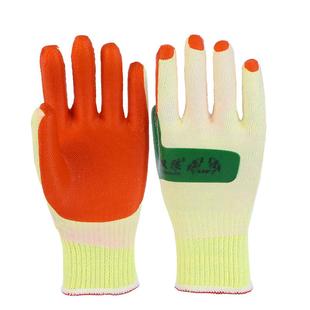 双狼软胶片进口橡胶工地干活防事故用耐磨耐油防割防穿刺劳保手套