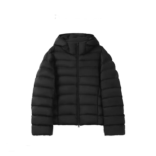 95白鸭绒排骨羽绒服女短款2025冬季新款韩版宽松连帽泡芙外套