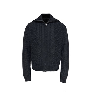 JCAESAR SWEATER提花菱格坑条高领毛衣 高克重毛纱 绞花花型 多色