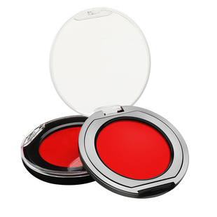 陶瓷指纹印台印泥红色盖按手印红印尼采集泥快干速干陶瓷印泥盒小号便携圆形办公财会用品塑料印盒印盖章大号