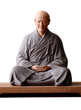 炼器陶瓷弘一法师禅意摆件