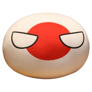 波兰球儿童陪睡抱枕中国巴铁俄罗斯团子玩偶创意毛绒玩具生日礼物