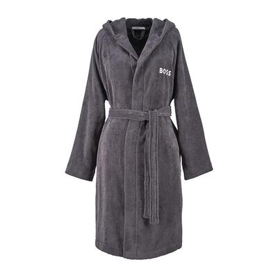 BOSS进口Plain款五星级酒店全棉和服式女士带帽浴袍家居睡衣浴衣