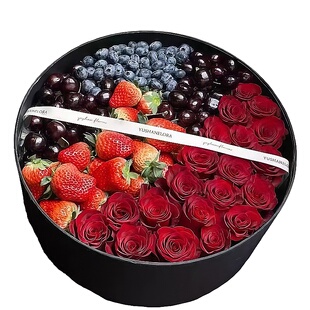 草莓花束鲜花同城速递生日鲜花送爱人女友全国花店配送上门