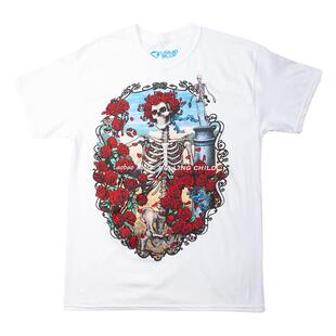 正版Grateful Dead感恩而死乐队vintage摇滚骷髅短袖T恤c官方现行