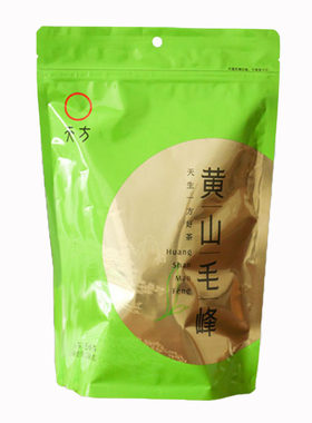 天方袋装一级炒青绿茶黄山毛峰