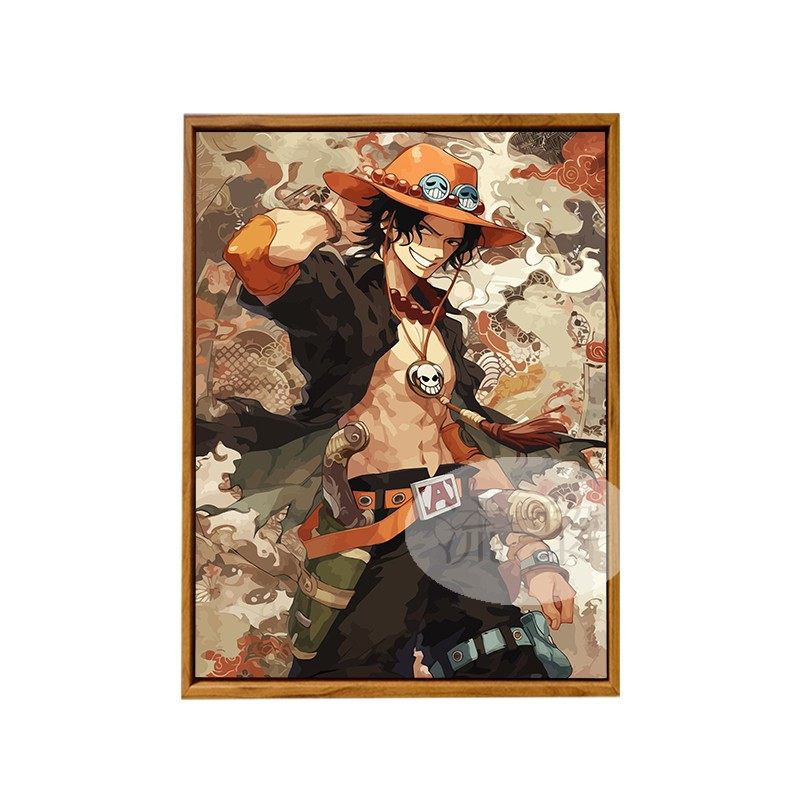 海贼王索隆路飞艾斯DIY数字油画