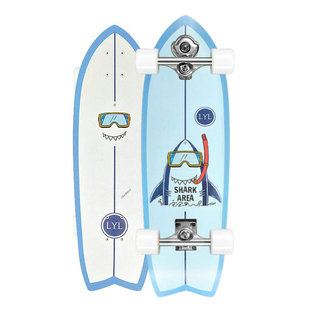 Slide陆地冲浪板滑板女生成人儿童初学者免蹬大鱼板S5专业陆冲板