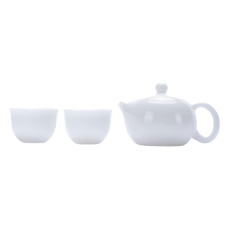 钰铨龙门冰种精工西施壶一壶两杯