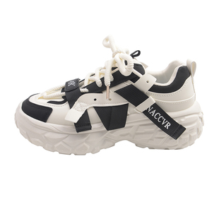 超火厚底老爹鞋女增高显脚小2026春季新款欧货爆款百搭运动休闲鞋