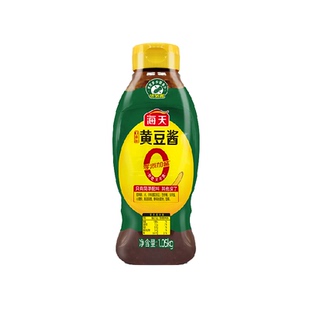 海天0添加黄豆酱1.05kg挤挤瓶东北大酱下饭酱拌面拌饭点蘸调味料