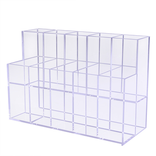 文具店笔架 中性笔展示架 眉笔架 亚克力透明笔收纳盒化妆品笔架