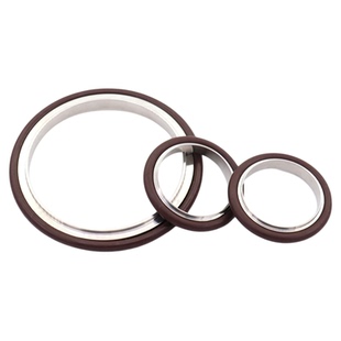 真空中心支架KF16/25/40/50ISO63/80/100真空氟橡胶法兰密封圈