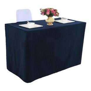 签到台裙展会活动桌套办公会议桌布桌裙酒店桌布弹力椅套纯色