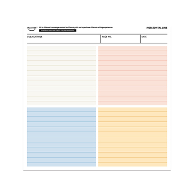 iplaybox便签本方形分区横线点阵