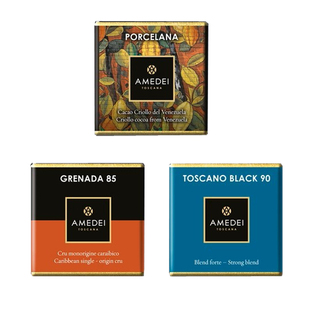 意大利Amedei单源黑巧克力进口小片零食procelana Chuao 75%100%