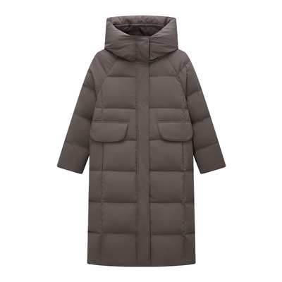 naegvrre小个子长款连帽羽绒服