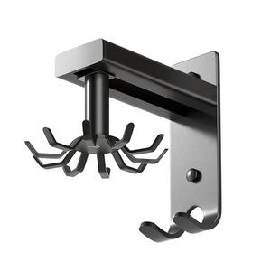 六爪旋转挂钩厨房挂钩架免打孔挂勺子铲子挂架锅铲置物架八爪神器