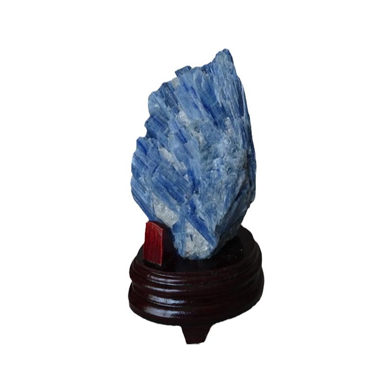 水玉冰魄天然蓝晶石摆件