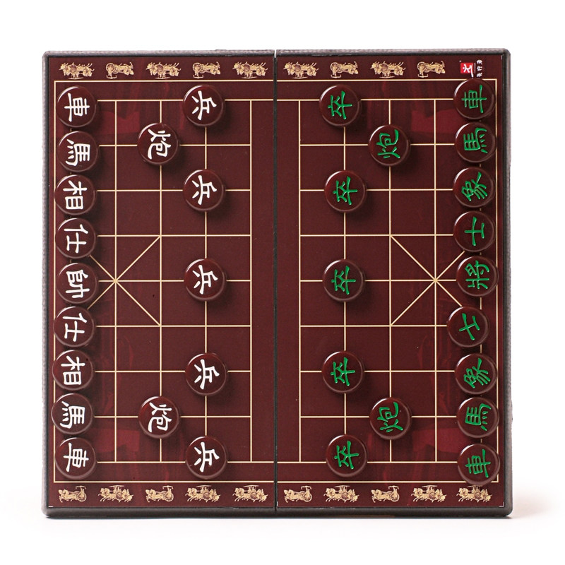 磁力中国象棋仿玉石高档大号磁石磁性便携式折叠棋盘学生儿童磁铁