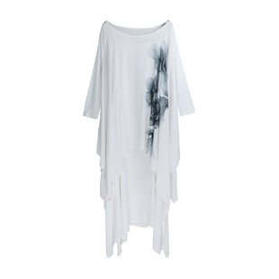 杨丽萍官方原创设计雀云裳民族风新中式风优雅印花两件套连衣裙女