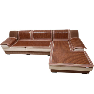 夏季麻将凉席沙发垫坐垫套组合沙发凉席防滑夏天通用竹席飘窗垫子