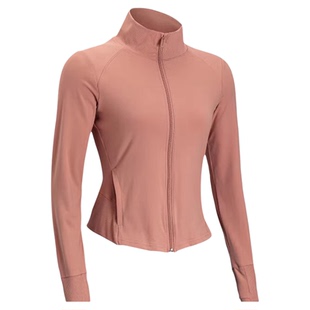 UA安德玛女款外套春季瑜伽服上衣训练运动服修身针织夹克1379157