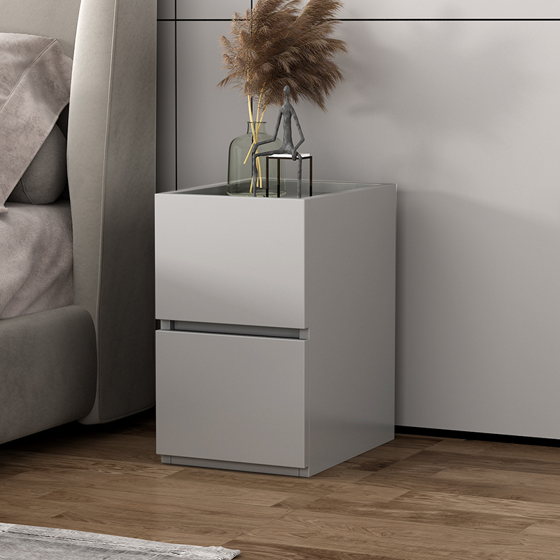 床头柜窄边极简意式免安装极窄30公分40cm宽设计感小型超窄小巧