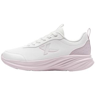 特步羽逸FW丨跑步鞋女鞋夏季新款运动鞋皮面防泼水减震跑鞋软底鞋