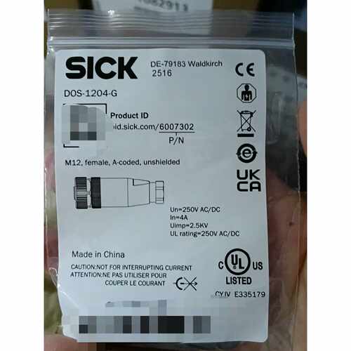 询价-SICK西克连接器DOS1204GM12母头A编码可维修