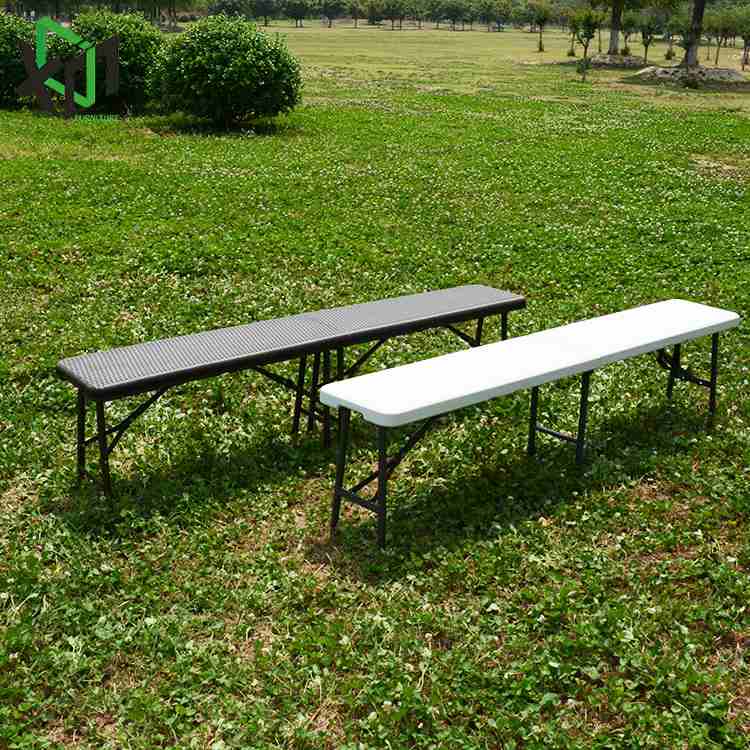 户外折叠长凳会场展会吹塑便携式凳子摆摊长折叠夜市大排档条凳