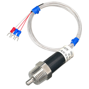 Pt100铂热电阻温度传感器探头 4分/6分牙水管三通用测温感温头