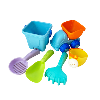 儿童软胶沙滩玩具套装宝宝小车铲子小水桶挖沙土工具耙子洗澡水壶