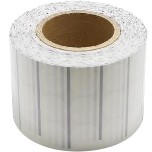 5丝透明PET不干胶标签纸撕不烂封口贴条码纸化妆瓶贴防水碳带打印机黏贴纸创意瓶贴单排整卷小型便签强粘贴纸